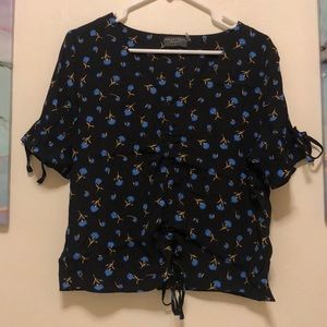 Dress Forum Blue Floral Top